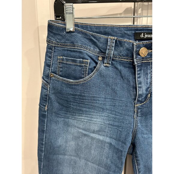 D. Jeans Modern Fit Butt Lifter Capri Blue Denim Sz 6P Classic 5 Pockets NWT - Picture 4 of 10